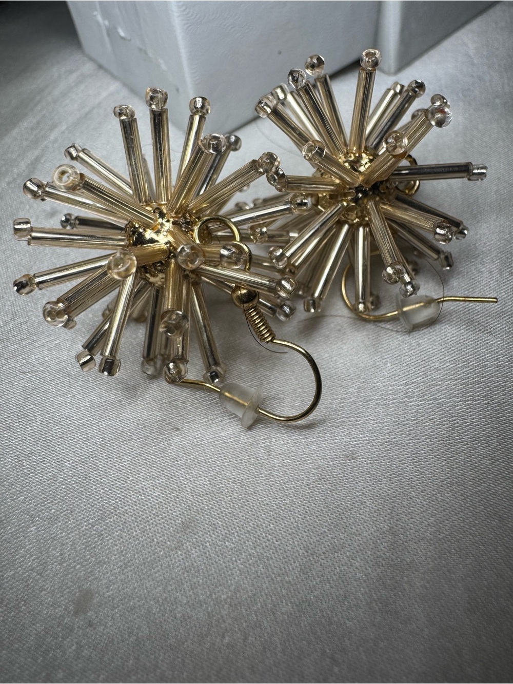 Southern Grace Rose Gold Starburst Dangle Earrings - Bold Statement - Picture 3 of 4